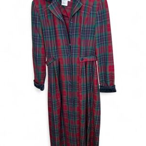 Chic Plaza South Plaid Long Sleeve Dress